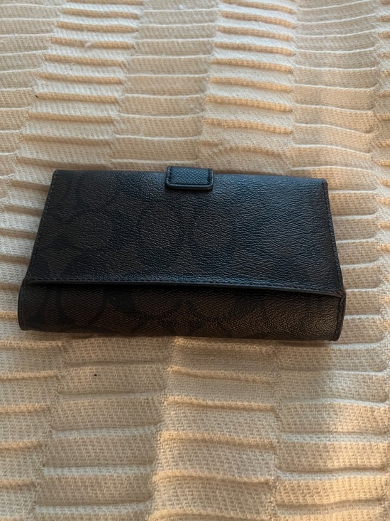 Coach Brown/Black Signature Satchel with Wallet - Picture 4 of 4